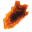 Obsidian Flame Orange Force Gem