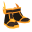 Celestial Phoenix Gold Shoes (F)