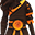 Obsidian Flame Orange Suit (M)