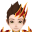 Celestial Phoenix Orange Hat (M)