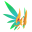 Celestial Phoenix Cyan Wings
