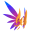 Celestial Phoenix Magenta Wings
