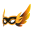 Celestial Phoenix Gold Mask