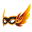 Celestial Phoenix Orange Mask
