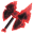 Obsidian Flame Red Axe