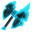 Obsidian Flame Blue Axe