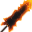 Obsidian Flame Orange Big Sword
